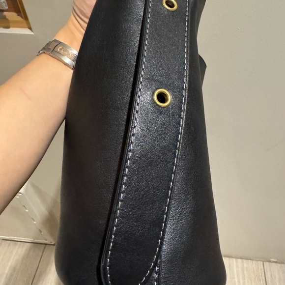 Authentic Coach Black Bleecker Bucket Bag - Picture 7 of 16